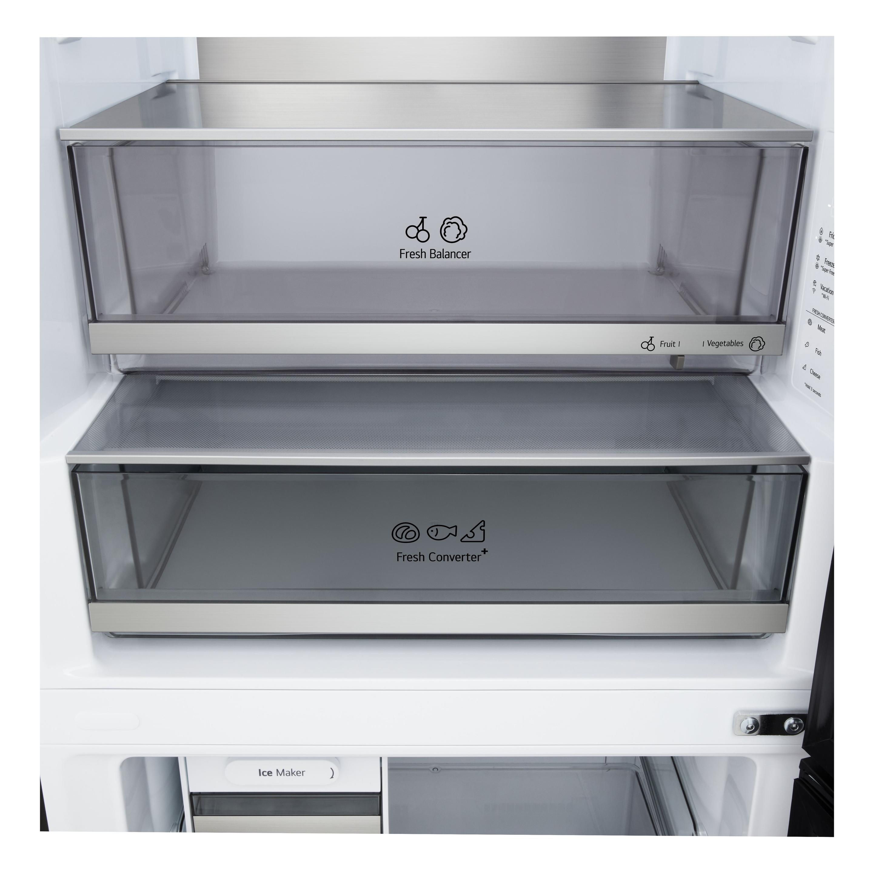 Frigorífico Combinado Independente LG GBBW726CEV (465 l - 203x69,7x70,4 cm - 70 cm - Preto) — miniatura 7