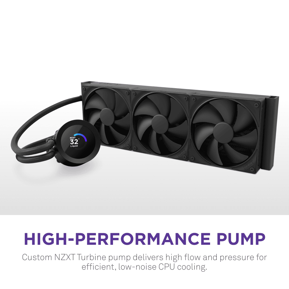 Sistema de Refrigeração Líquida AIO NZXT Kraken Plus 360 (120 mm - 2000 RPM - 4 pinos - Preto) — miniatura 4