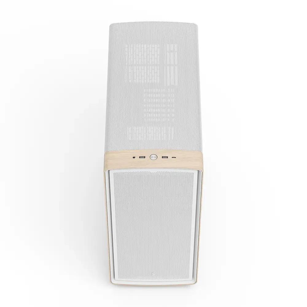 Caixa de Computador FRACTAL DESIGN Summit Chalk White Solid (Midi Tower - Aço - 17,3 cm - Branco/Madeira) — miniatura 6