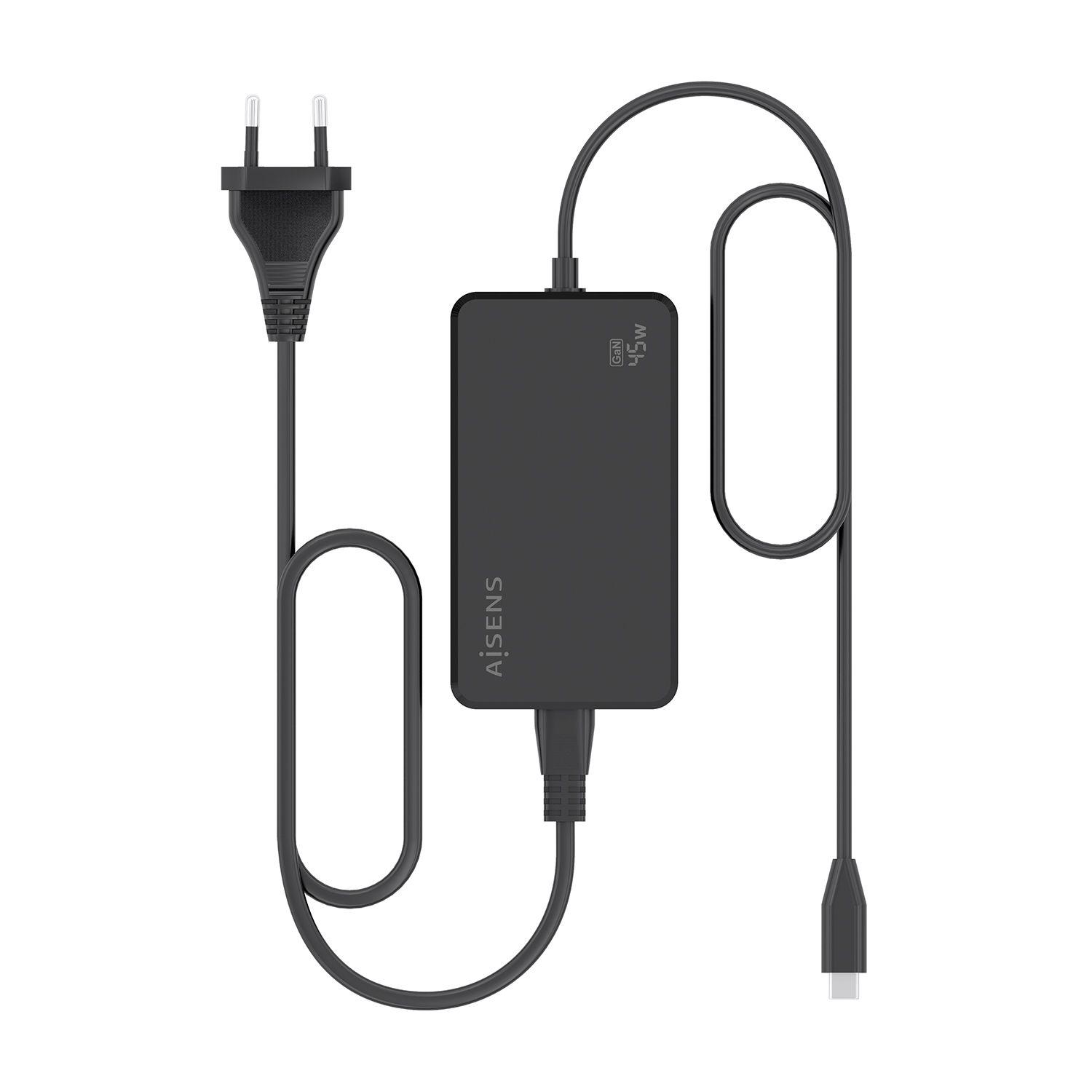 Carregador de Portátil AISENS ASCH-1PD45D067-BK (45 W - 1.5 A - 3 A - Preto), miniatura 4