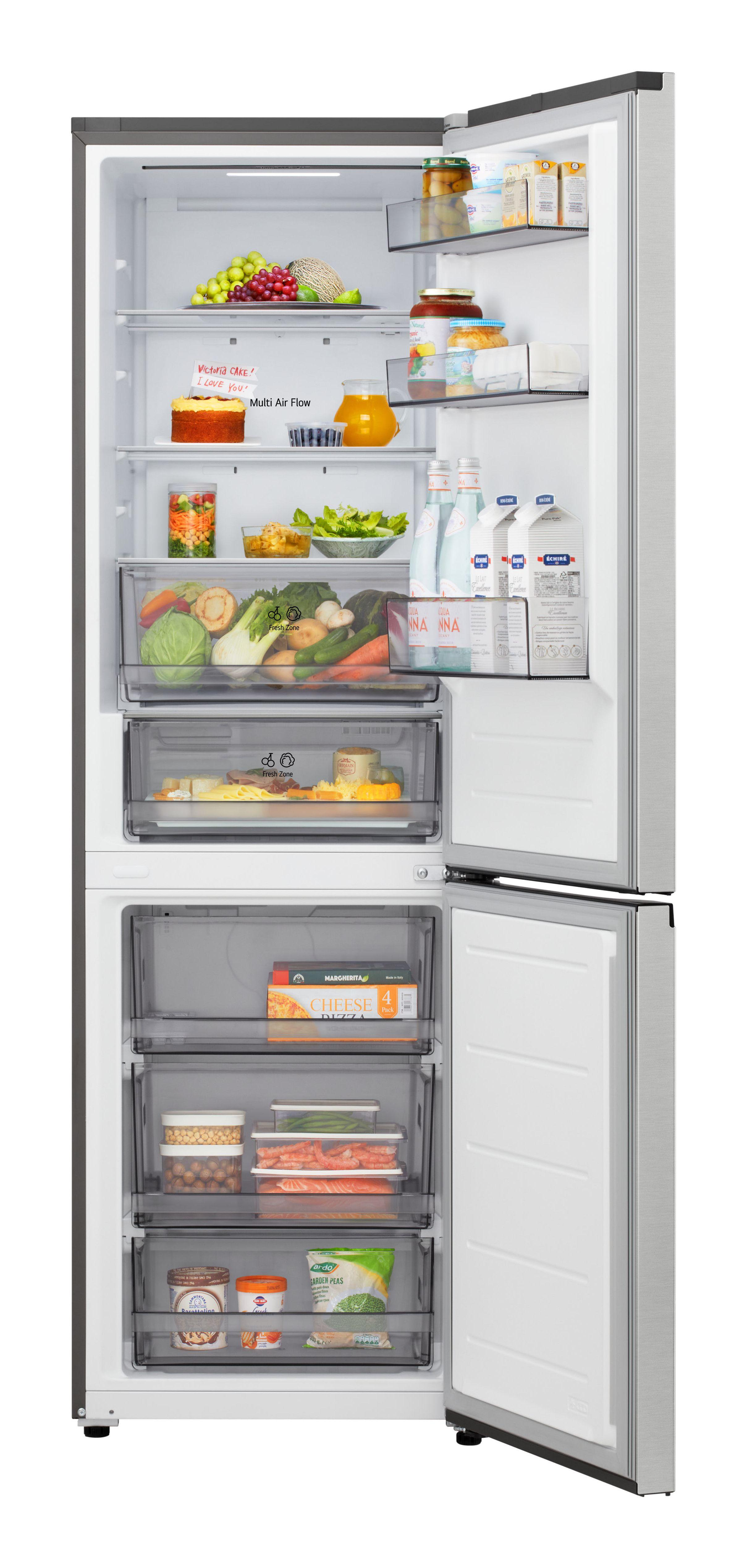Frigorífico Combinado Independente LG GBBSJ2CCPY (375 l - 203x59,7x67,4 cm - 60 cm - Prateado) — miniatura 2