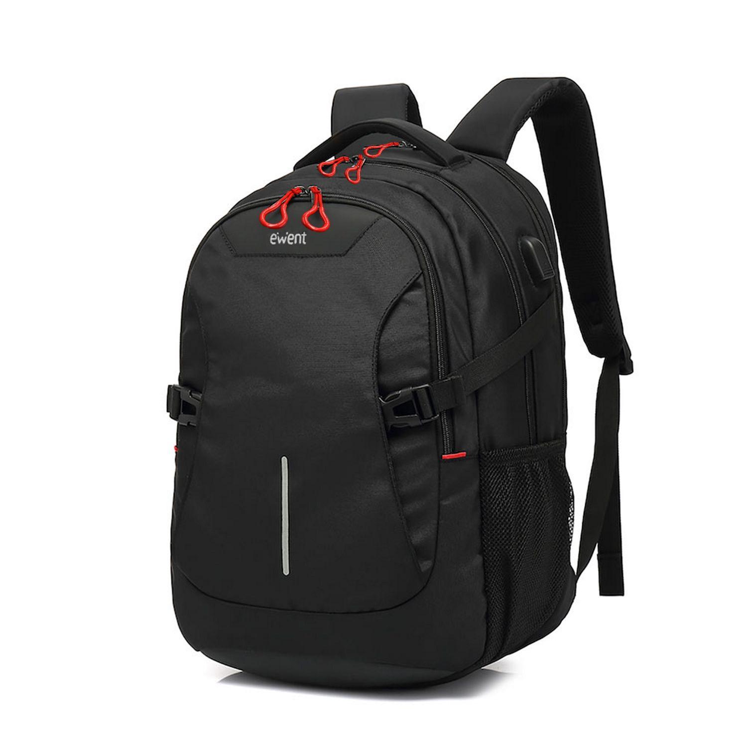 Mochila para Portátil EWENT EW2526 (15,6" - Porta USB - Preto), miniatura 2