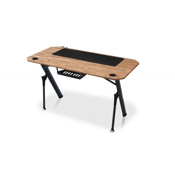Mesa Gaming DRIFT DZ175 (1200 x 600 mm - 100 kg - Forma retangular - Madeira/Preto), miniatura 2