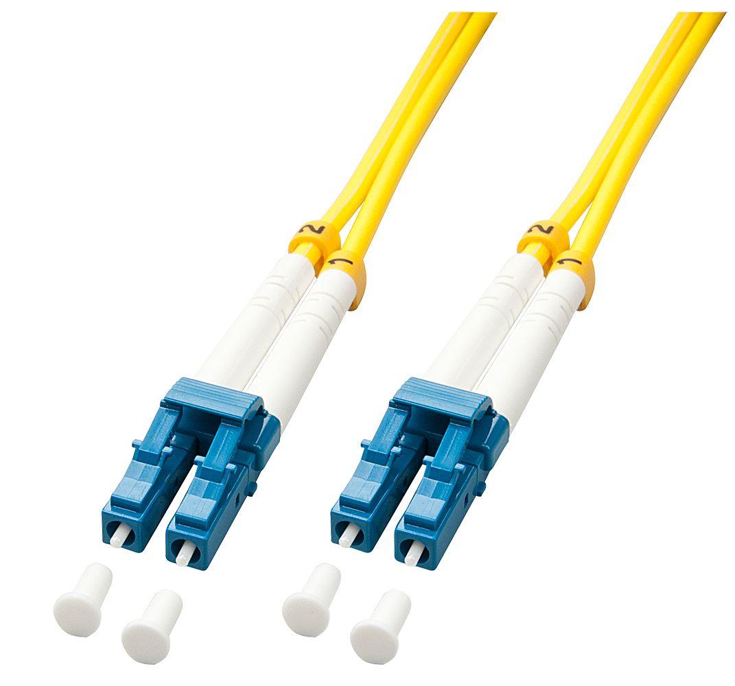 Cabo de Fibra Óptica LINDY 47451 (Amarelo)