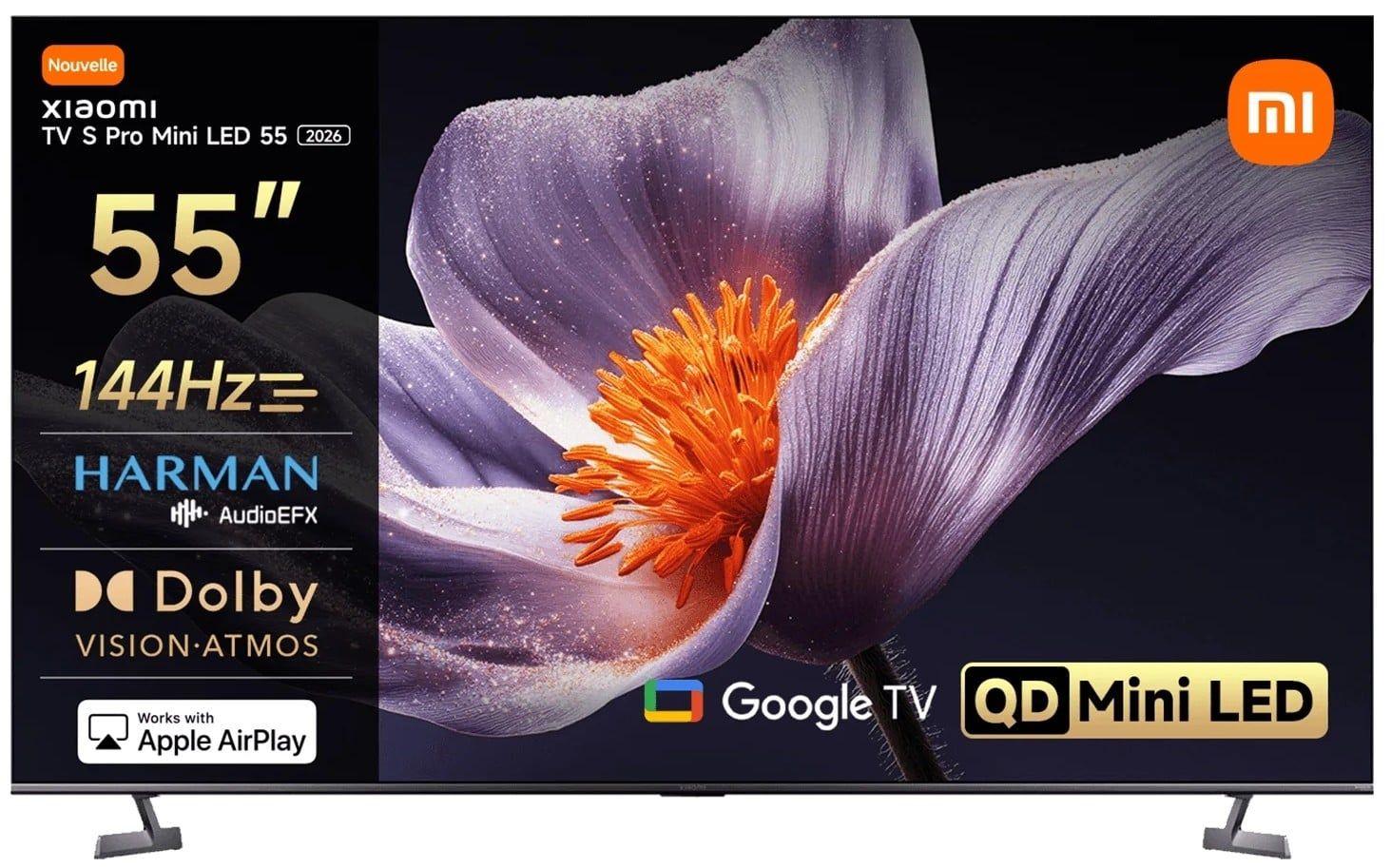 Televisão XIAOMI TV S Pro 2026 (55" - Mini LED - 4K Ultra HD - Cinzento)