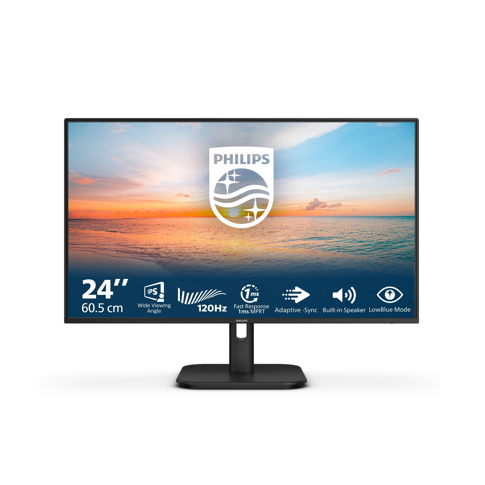 Monitor PHILIPS 1000 Series 24E1N1200A/00 (23,8" - IPS - 120 Hz - Preto)