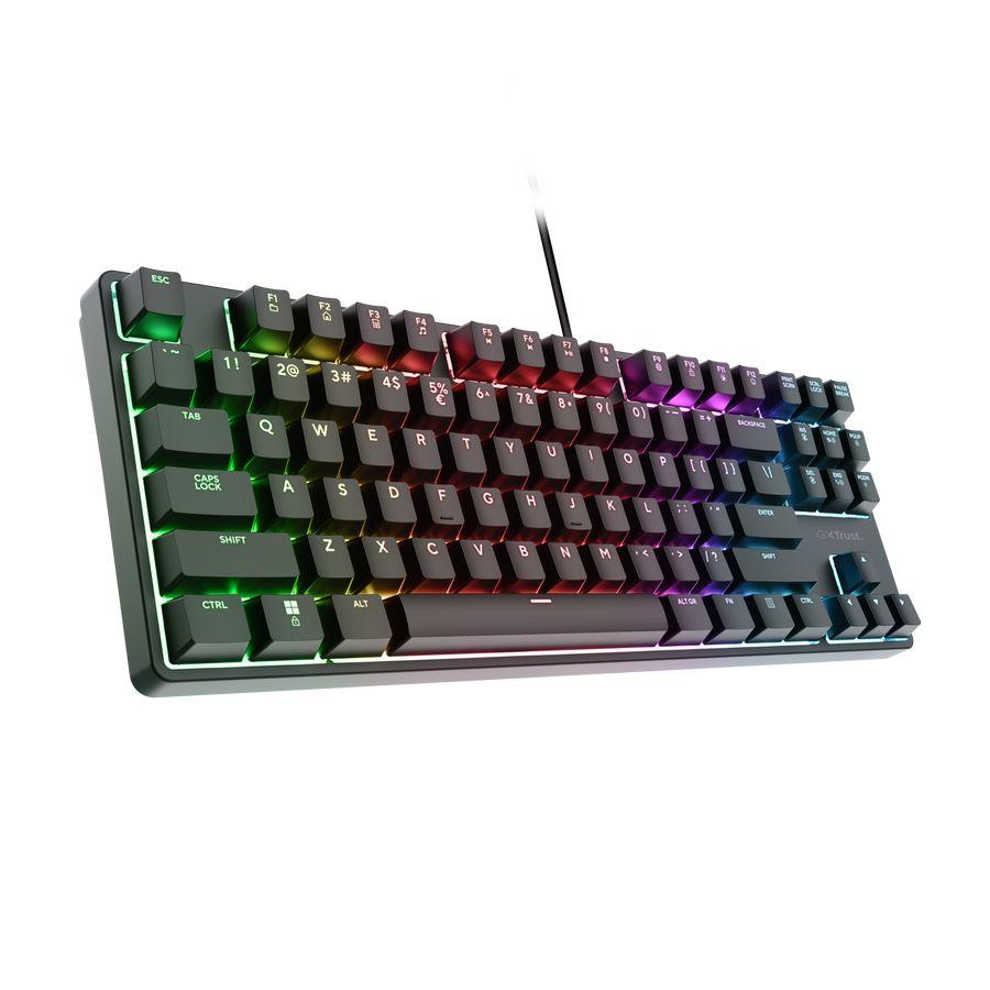 Teclado TRUST GXT 864 Cada TKL (Inglês - Interruptor de chave mecânico - Em linha reta - Preto) — miniatura 3