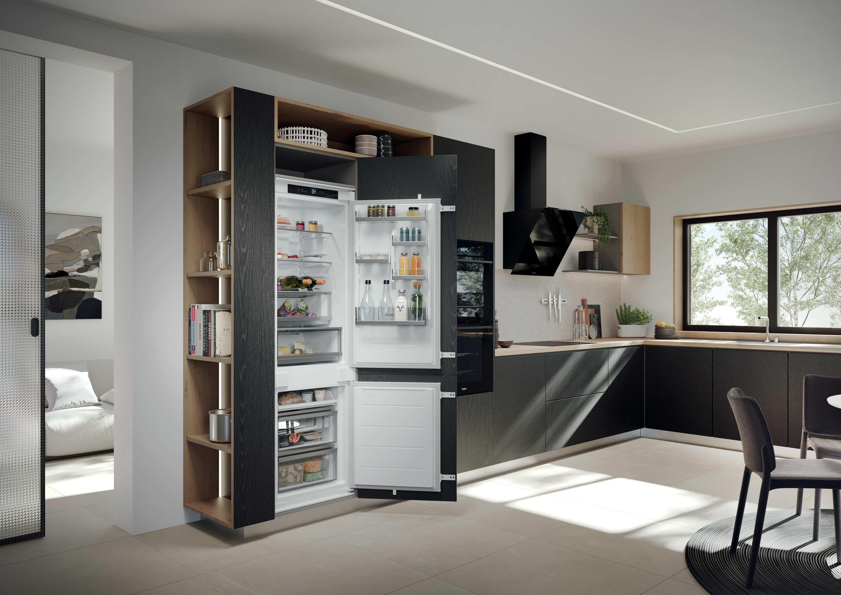 Frigorífico Combinado Encastre HAIER HBQW5518E (251 l - hOn - 177,2x54x55 cm - Não aplicável) — miniatura 9