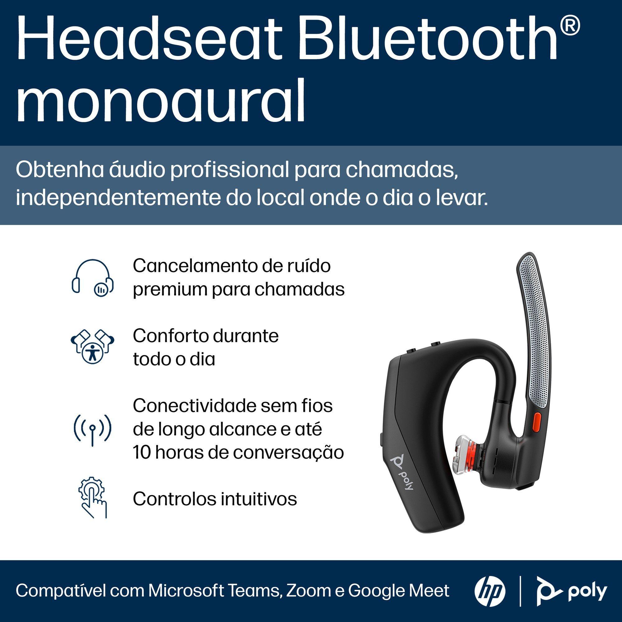 Headset Mono HP POLY Voyager Legend 30 (Monofónico - Sem fios - Intra-aural - Preto), miniatura 8