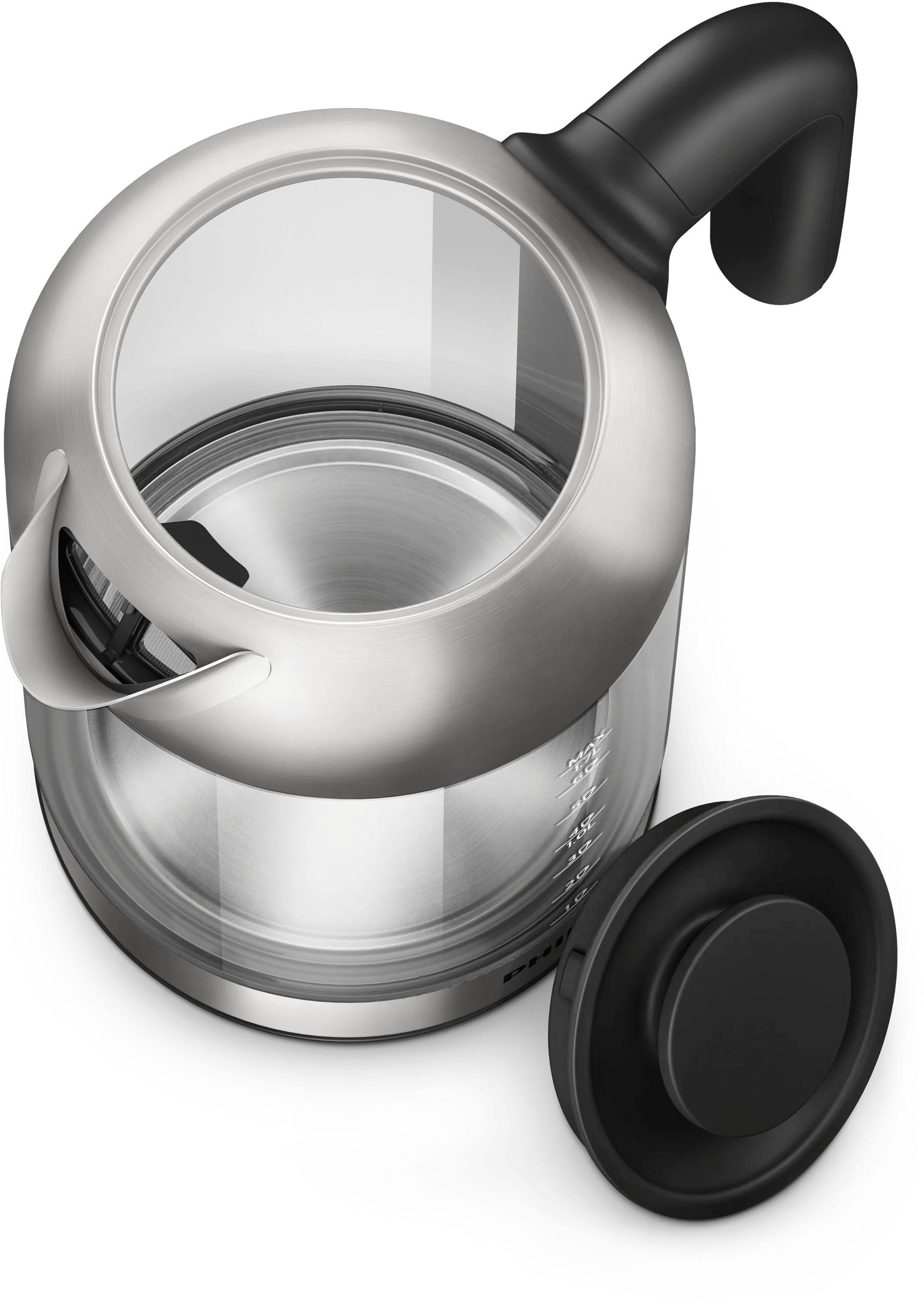 Jarro Elétrico PHILIPS HD9339/80 (2200 W - 1,7 l - Vidro, Aço inoxidável - Preto, Inox e Transparente), miniatura 5
