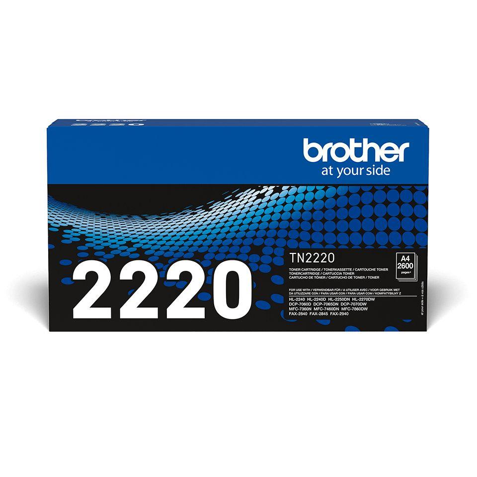 Toner BROTHER TN-2220 (2600 páginas - Preto)