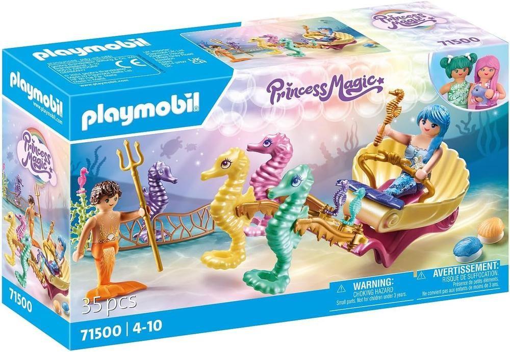 Conjunto de Brinquedo PLAYMOBIL 71500 Sereias com Cavalos-marinhos (4 a 10 anos - Multicor)
