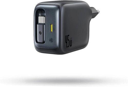 Carregador de Parede BASEUS EnerCore CJ11 (45 W - GaN - Preto)