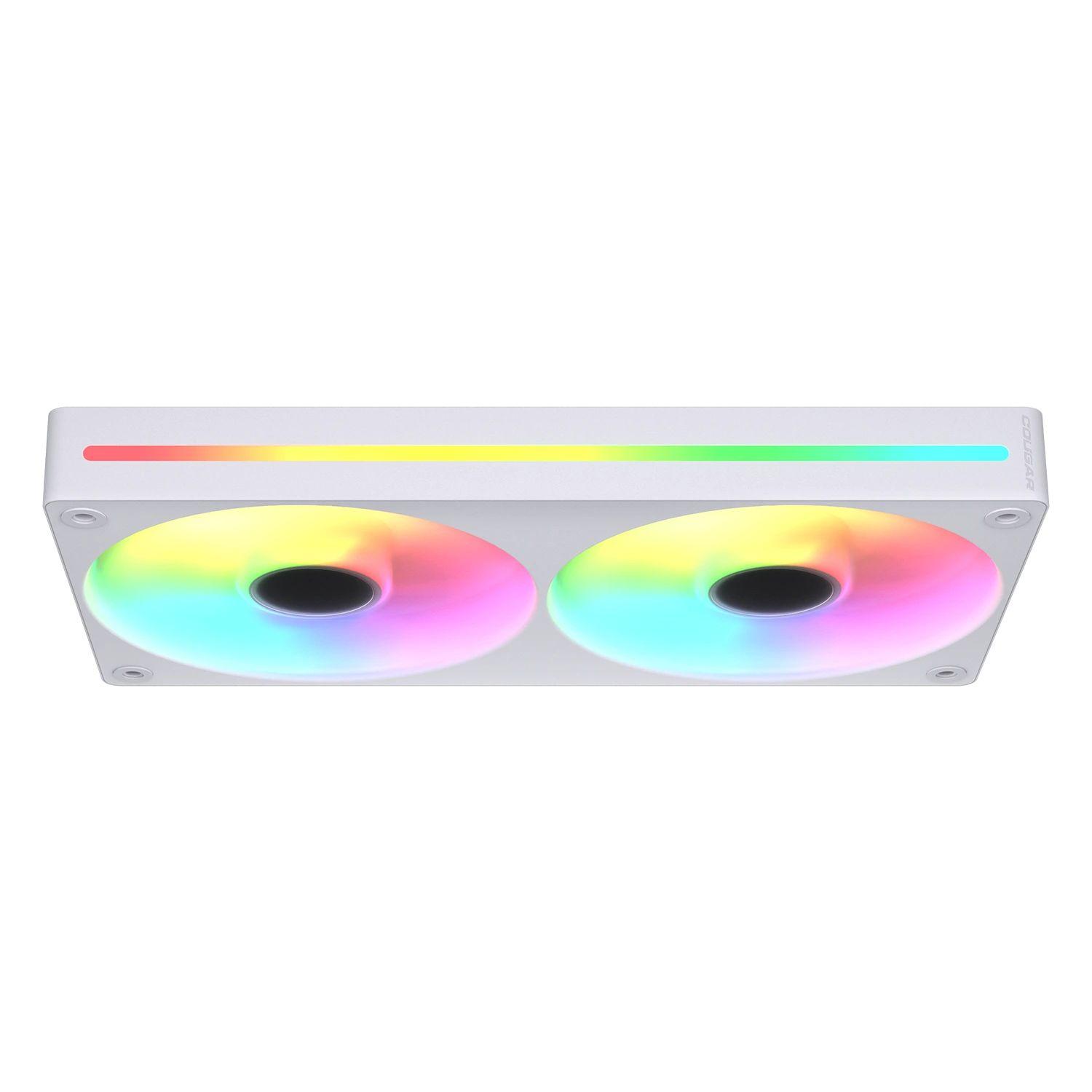Conjunto de Ventoinhas para Caixa de PC COUGAR Unity240-FB CF-UN240RW-RGB (Branco) — miniatura 2