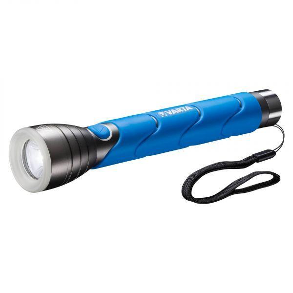 Lanterna de Mão VARTA LED Outdoor Sports Flashlight 3C (350 lm - Preto e Azul)