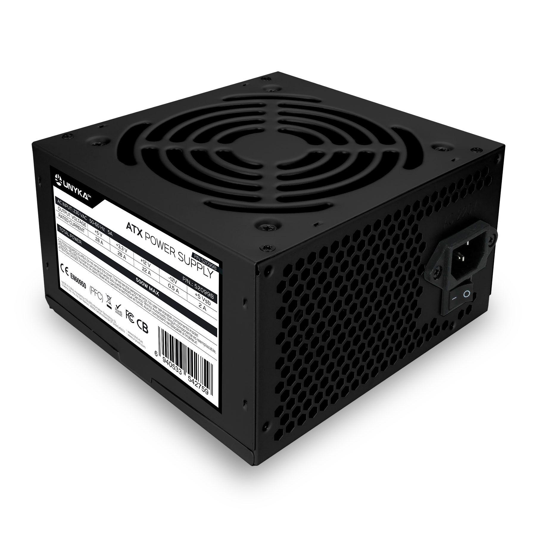 Caixa PC UNYKACH AERO C15 (micro ATX, ITX - 500 W - Midi Tower - Preto) — miniatura 9