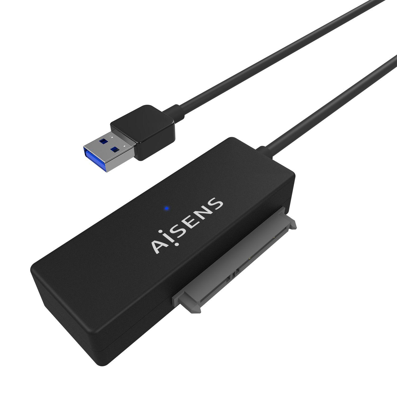 Adaptador SATA para USB-A AISENS ASE-35A01B (2,5/3,5 polegadas - 4200 RPM / 5400 RPM / 7200 RPM - Preto), miniatura 2