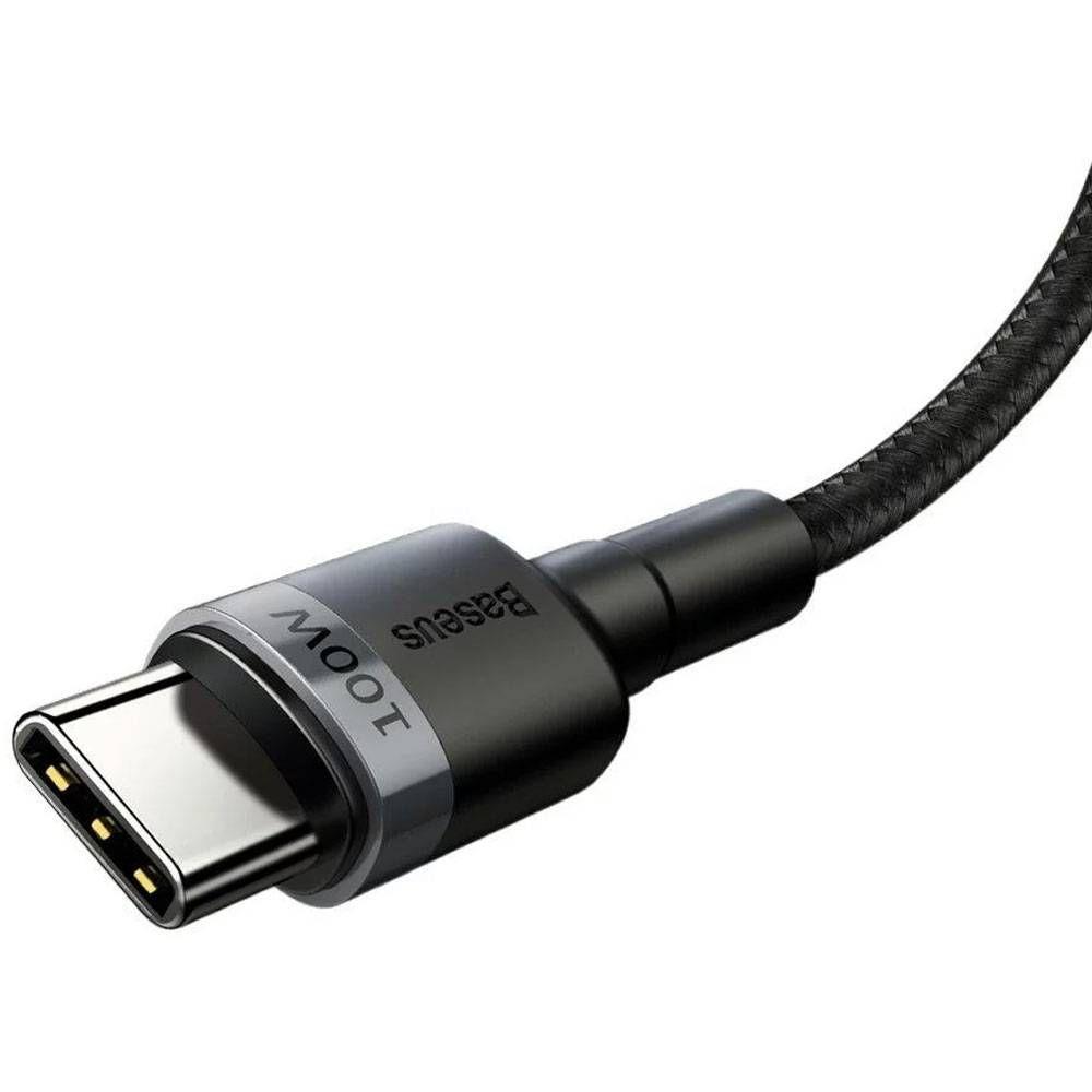 Cabo USB-C BASEUS Cafule PD2.0 (2 m - USB-C - Cinza e Preto) — miniatura 4