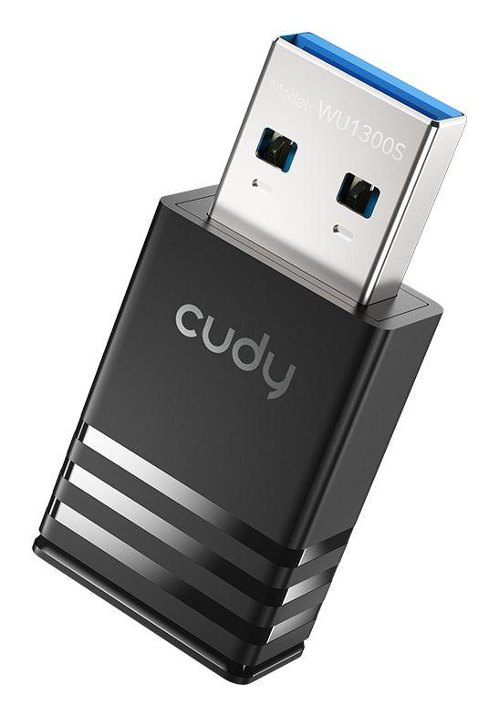Adaptador USB Wi-Fi CUDY WU1300S (Wi-Fi 5 - 867 Mbit/s, 400 Mbit/s - Dual-band - Preto), miniatura 2