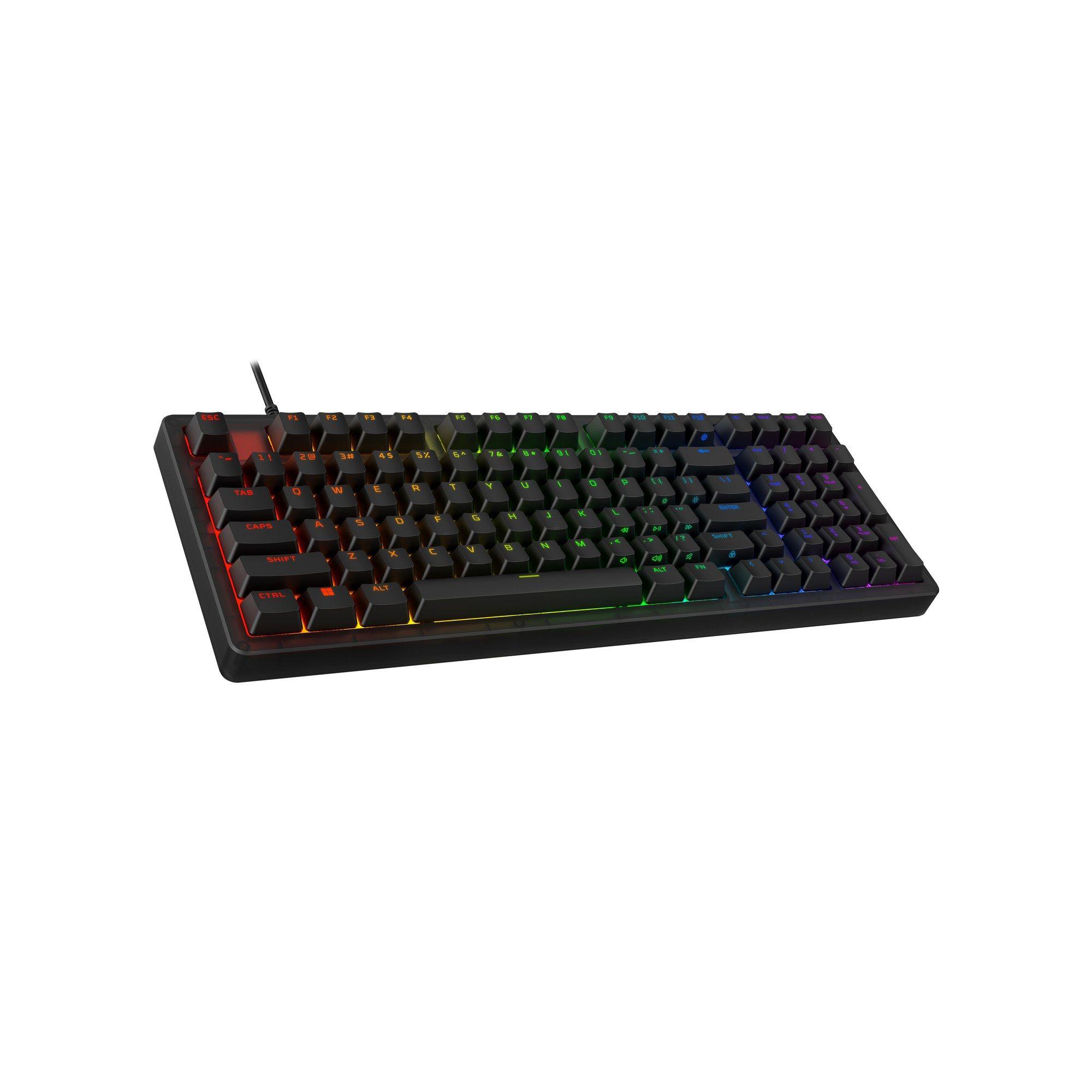 Teclado HYPERX Origins 2 1800 (HyperX Red - 96% - USB - Preto) — miniatura 2