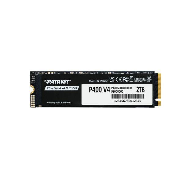 SSD Interno PATRIOT P400 V4 (2 TB - M.2 2280 - PCI Express 4.0 NVMe - Preto)