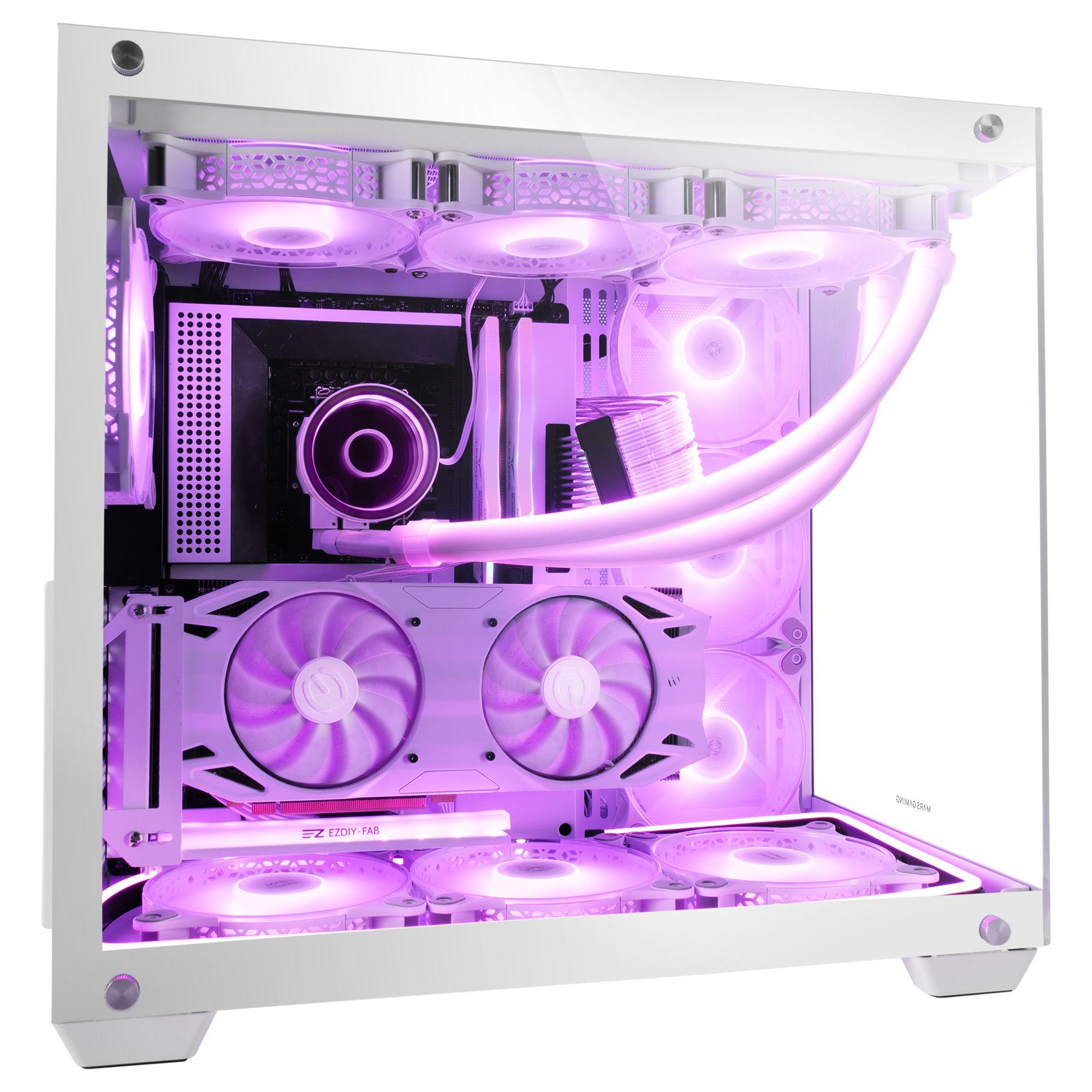 Caixa PC MARS GAMING MCV4W (ATX, EATX, micro ATX, Mini-ITX - Torre - Vidro temperado - Branco) — miniatura 5