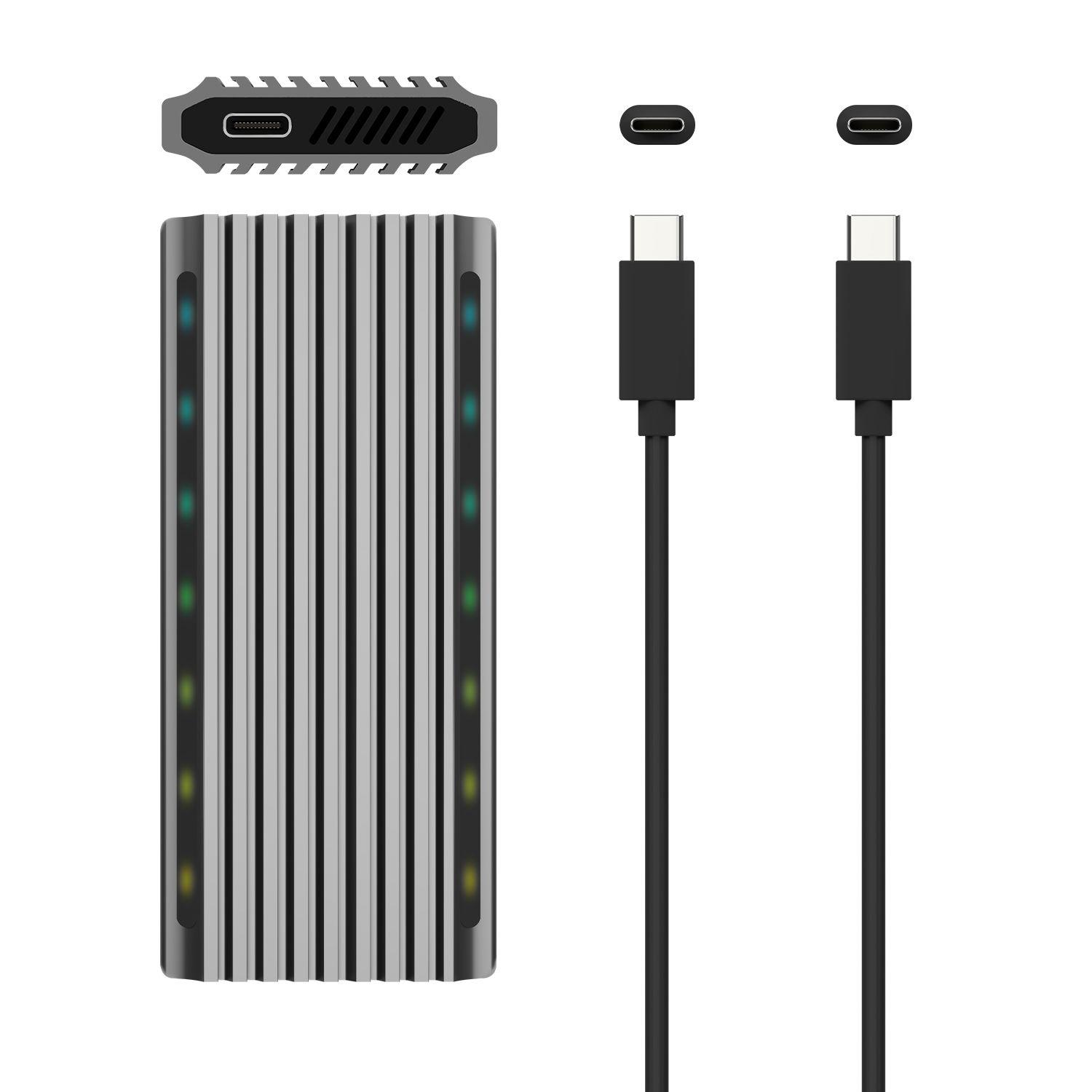 Caixa Externa M.2 AISENS ASM2-RGB011GR (2 TB - M.2 - SATA - Cinzento) — miniatura 5