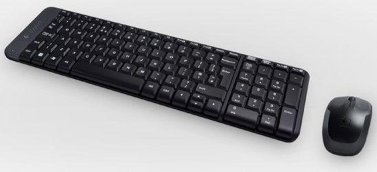 Conjunto de Teclado e Rato LOGITECH MK220 (Espanhol - USB - Sem fios - Preto), miniatura 3