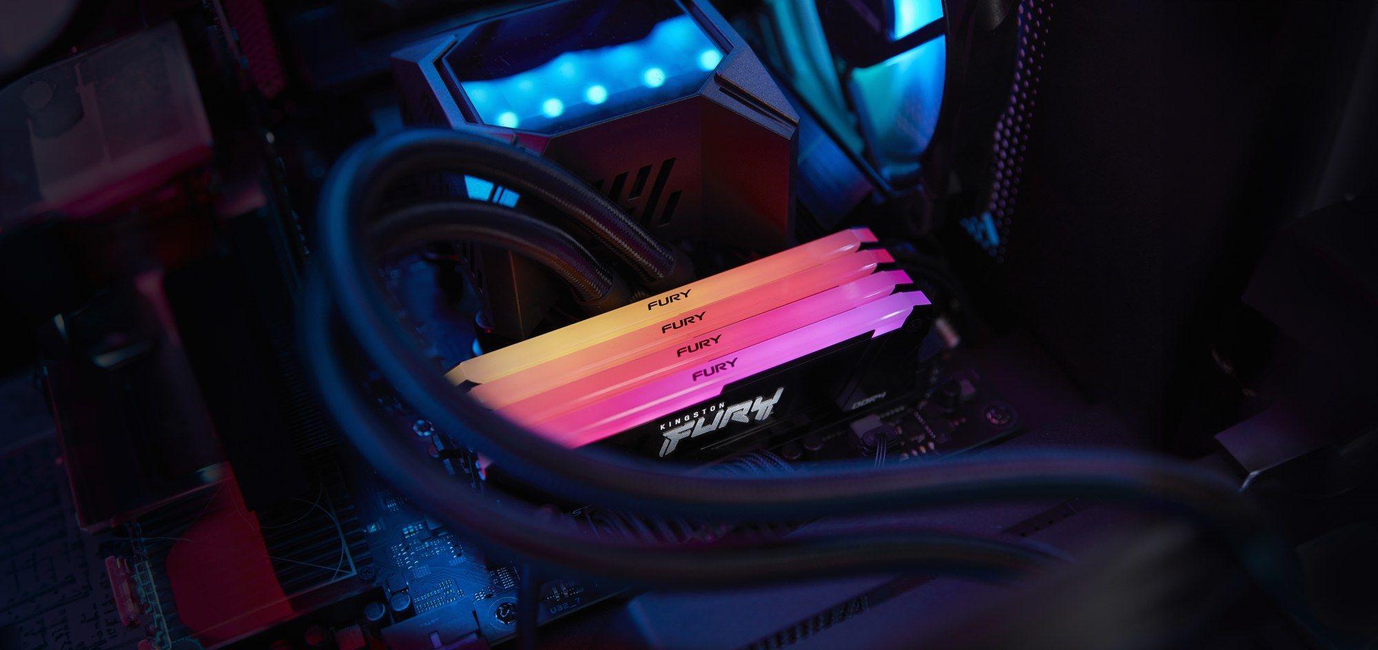 Memória RAM KINGSTON FURY Beast RGB KF432C16BB2AK2/64 (1600 MHz - 64 GB - DIMM), miniatura 4