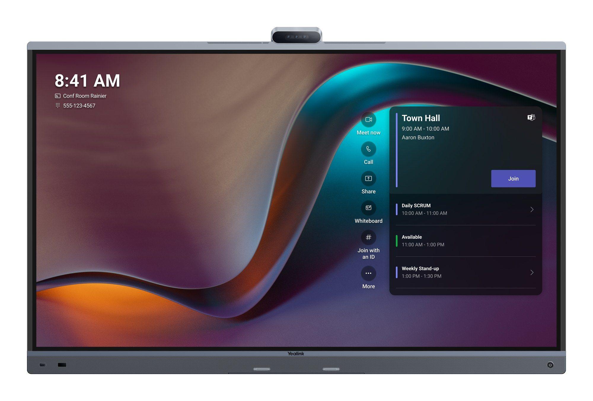 Quadro Interativo YEALINK MeetingBoard 65 Pro-A02 (65" - 4K Ultra HD - Preto)