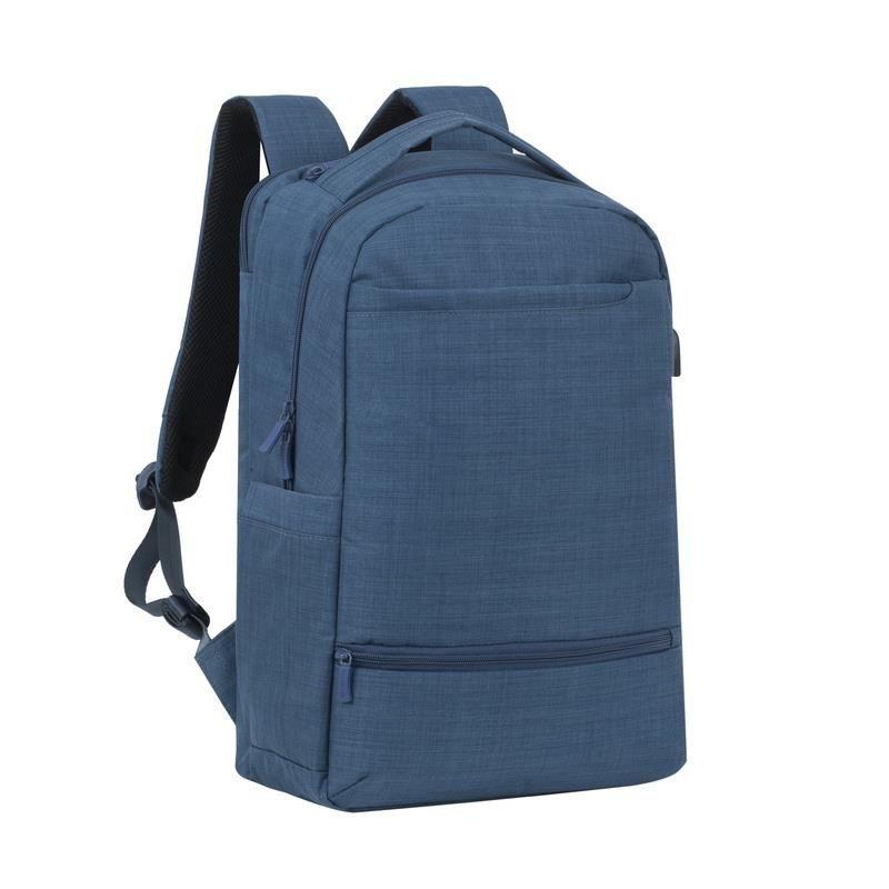 Mochila para Portátil RIVACASE 8365 Biscayne (Poliéster - Até 17,3 polegadas - Altura 17 cm - Azul)