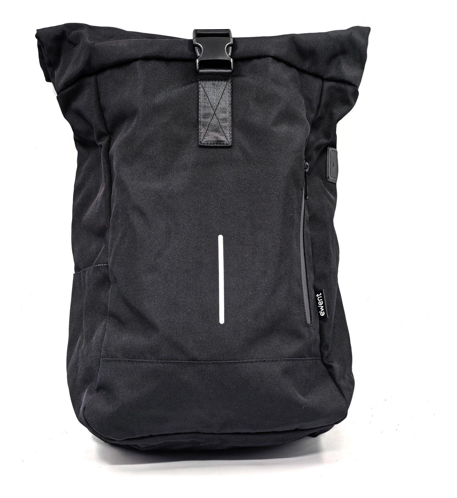 Mochila para Portátil EWENT EW2536 Trendy Roll (17,3" - 34 l - 43,9 cm - Preto)