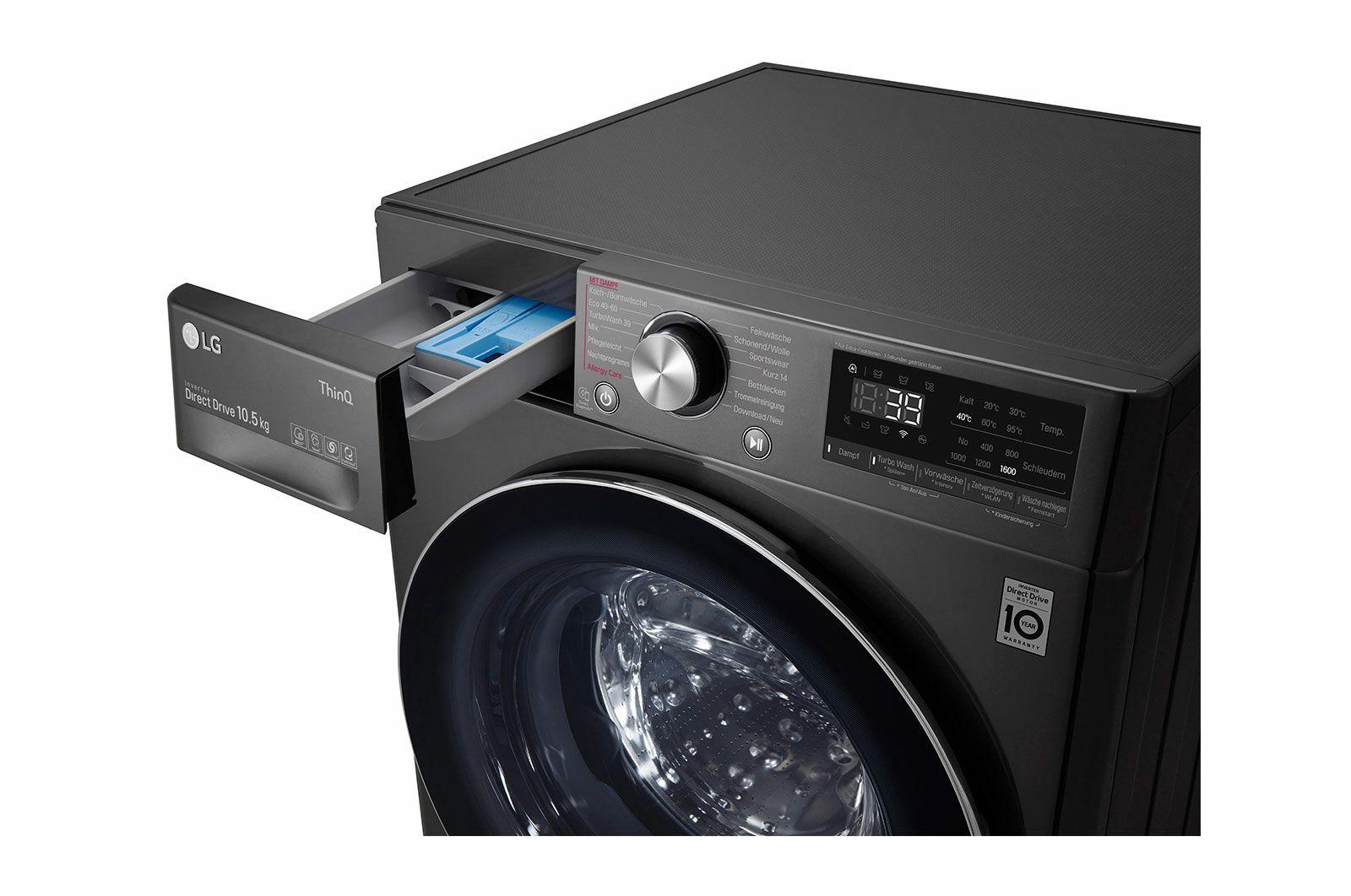 Máquina de Lavar Roupa Independente LG F6WV710P2S (1600 RPM - A - B - Preto/Inox), miniatura 6
