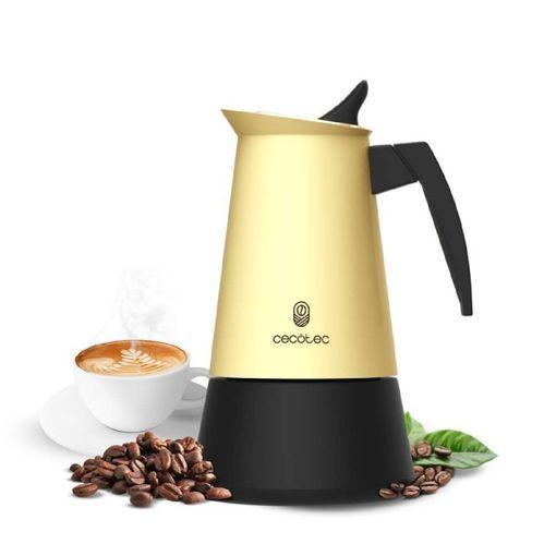 Cafeteira Italiana CECOTEC Piccolina 600 (300 ml - Preto e Amarelo)
