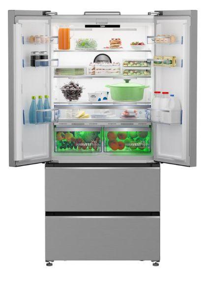Frigorífico Americano Independente BEKO B3RGNE544ZXP (513 l - 182,3x83x71,2 cm - 83 cm - Inox), miniatura 2