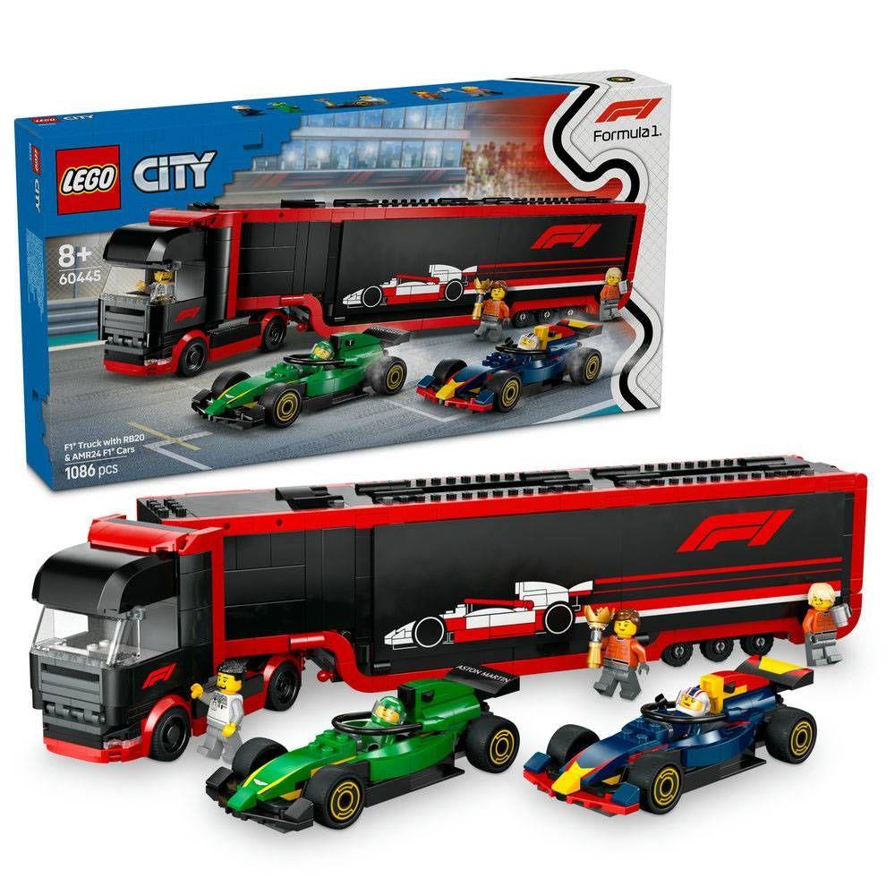 LEGO 60445 City Camião de F1® com Carros de F1® RB20 e AMR24 (8+ anos - 1086 peças), miniatura 3