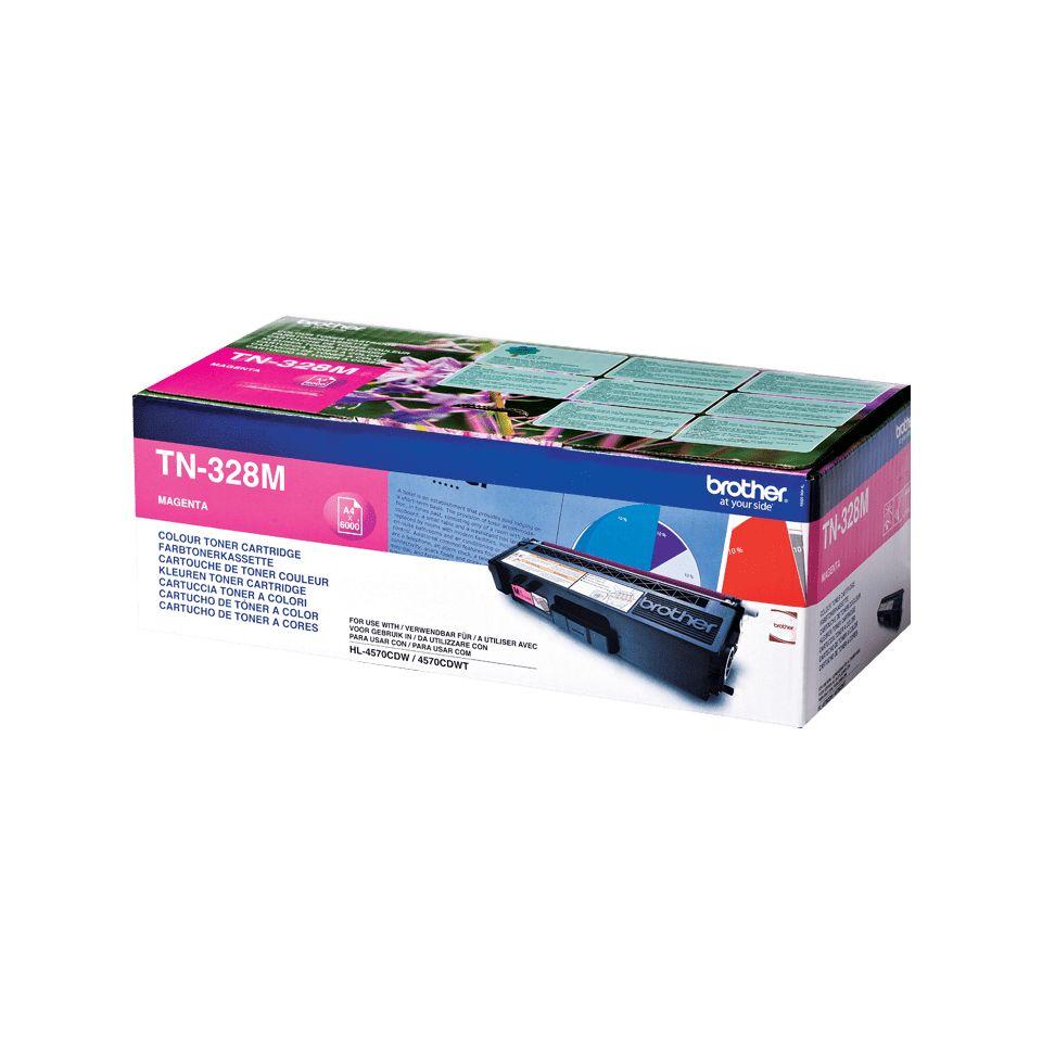 Toner BROTHER TN-328M (6000 páginas - HL-4570CDW, HL-4570CDWT - Magenta), miniatura 2