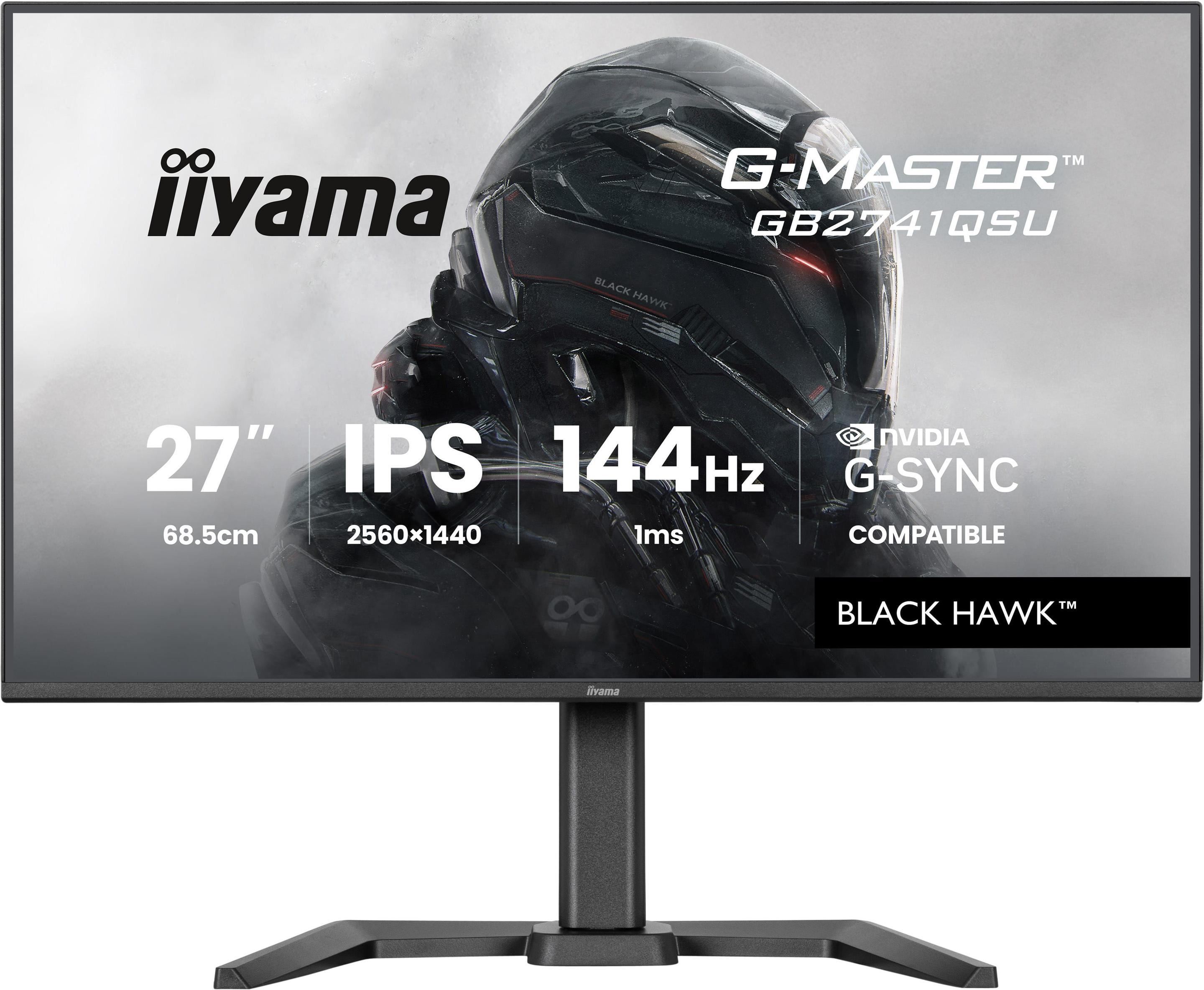 Monitor IIYAMA G-MASTER GB2741QSU-B1 (27" - IPS - 144 Hz - Preto)