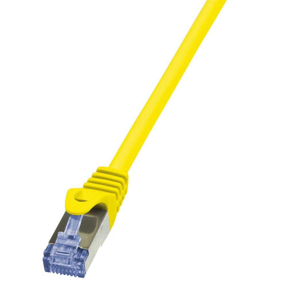Cabo de Rede LOGILINK CQ3037S (1 m - Cat6A - RJ-45 - Amarelo)