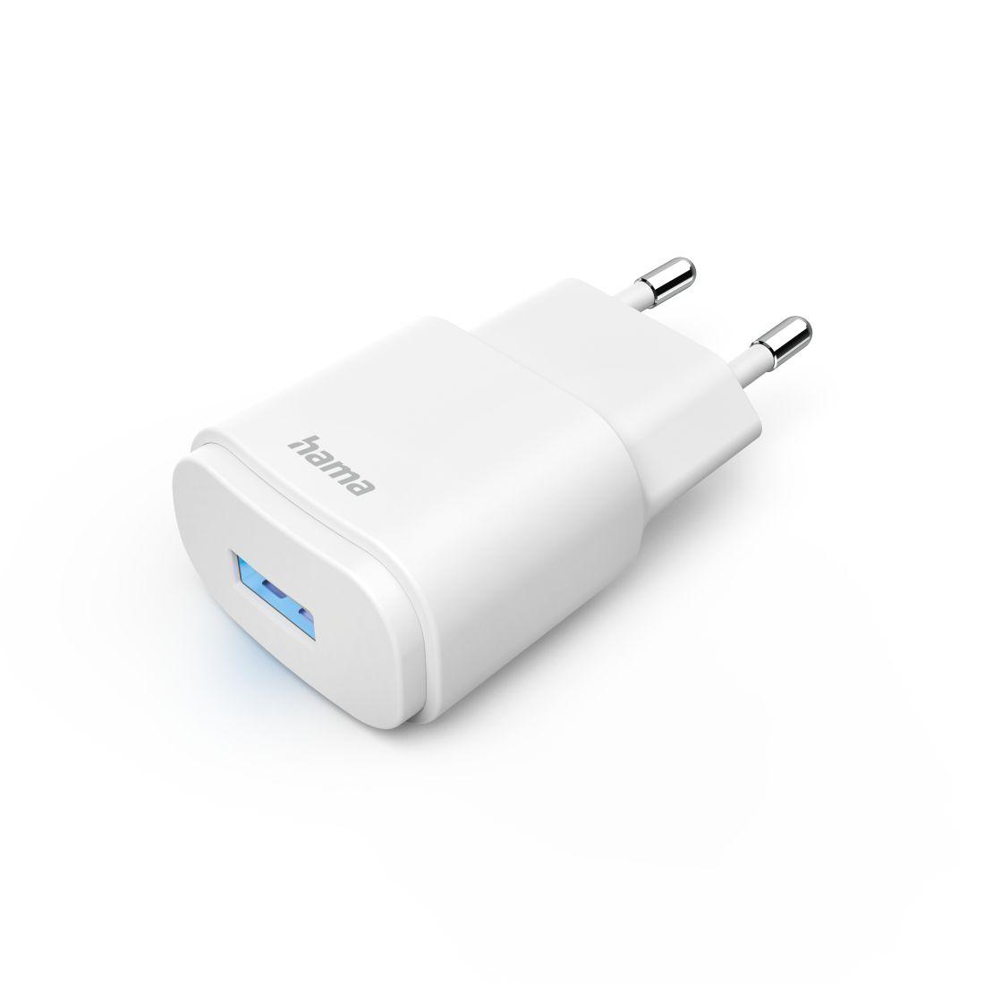 Carregador de Telemóvel HAMA 00201645 (USB-A - Smartphone - Corrente alternada - Branco) — miniatura 2