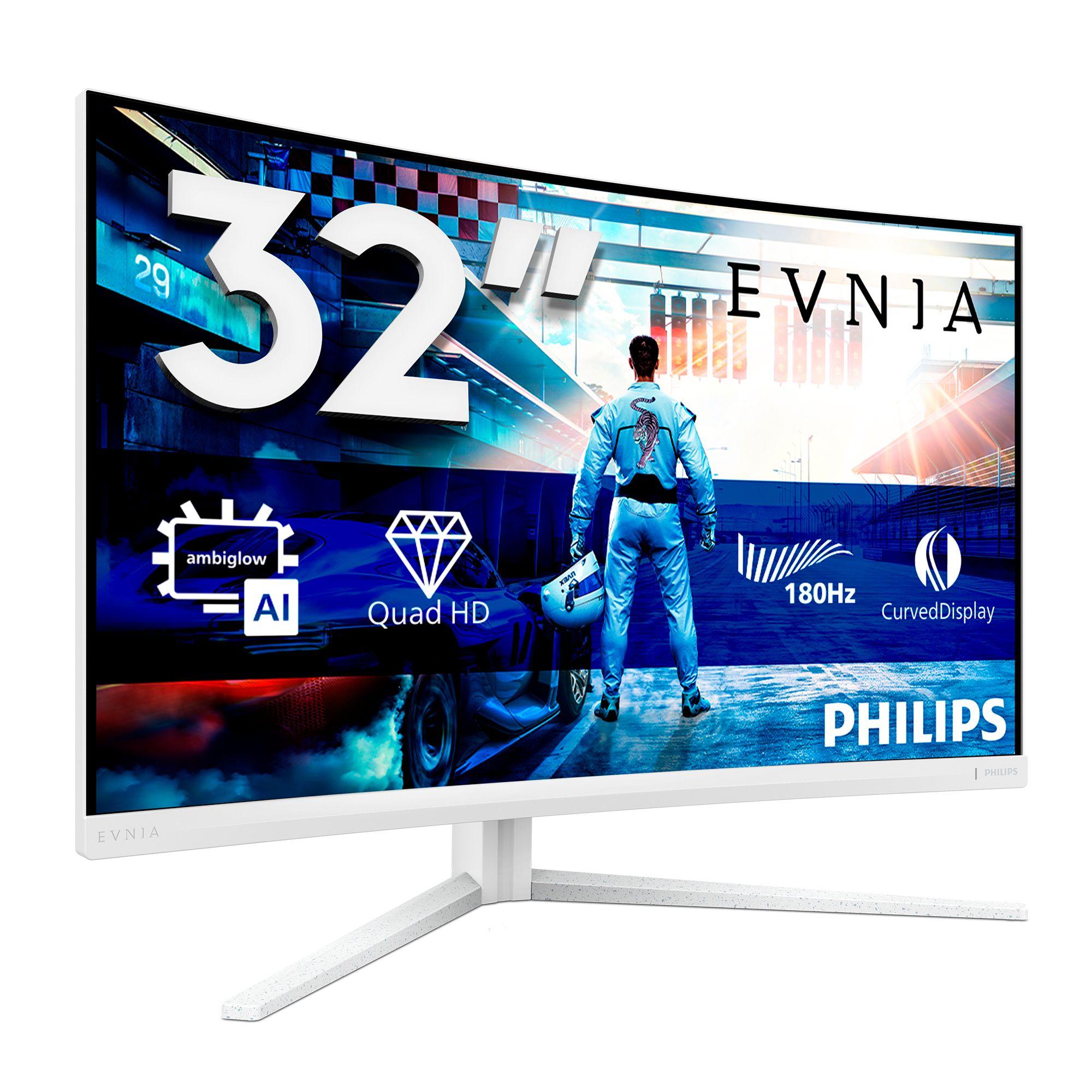 Monitor PHILIPS Evnia 32M2C5501/00 (31,5" - Fast VA - 180 Hz - Branco) — miniatura 2