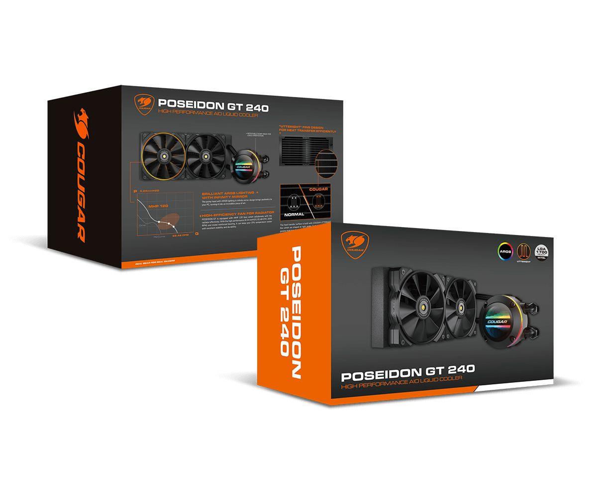 Sistema de Refrigeração Líquida AIO COUGAR Poseidon-GT 240 (120 mm - 2000 RPM - Multi - Preto) — miniatura 7