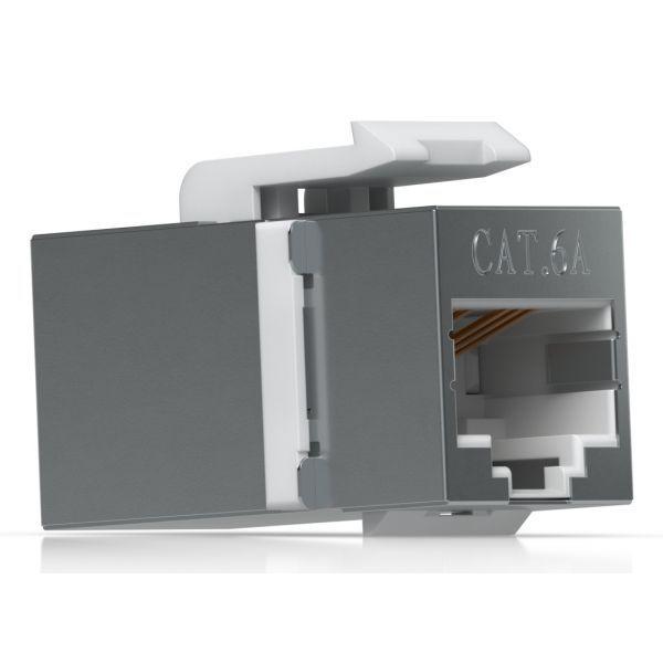 Acoplador Keystone UBIQUITI UACC-Keystone-Coupler-C6A (RJ-45 - Cat6A - Cinzento), miniatura 4