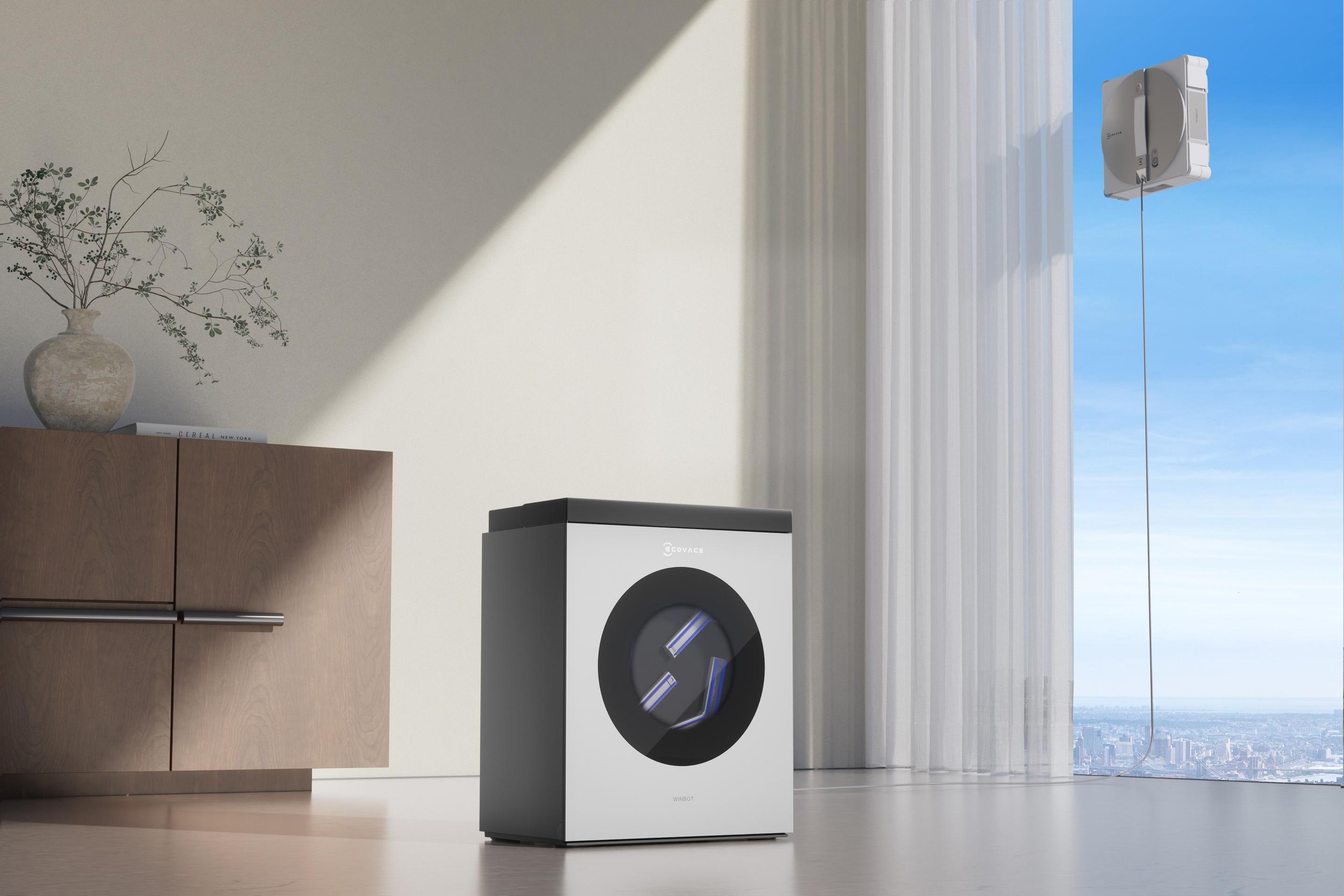 Robot de Limpeza de Vidros ECOVACS WINBOT W3 OMNI (Altura 7,6 cm - Prateado e Branco) — miniatura 47