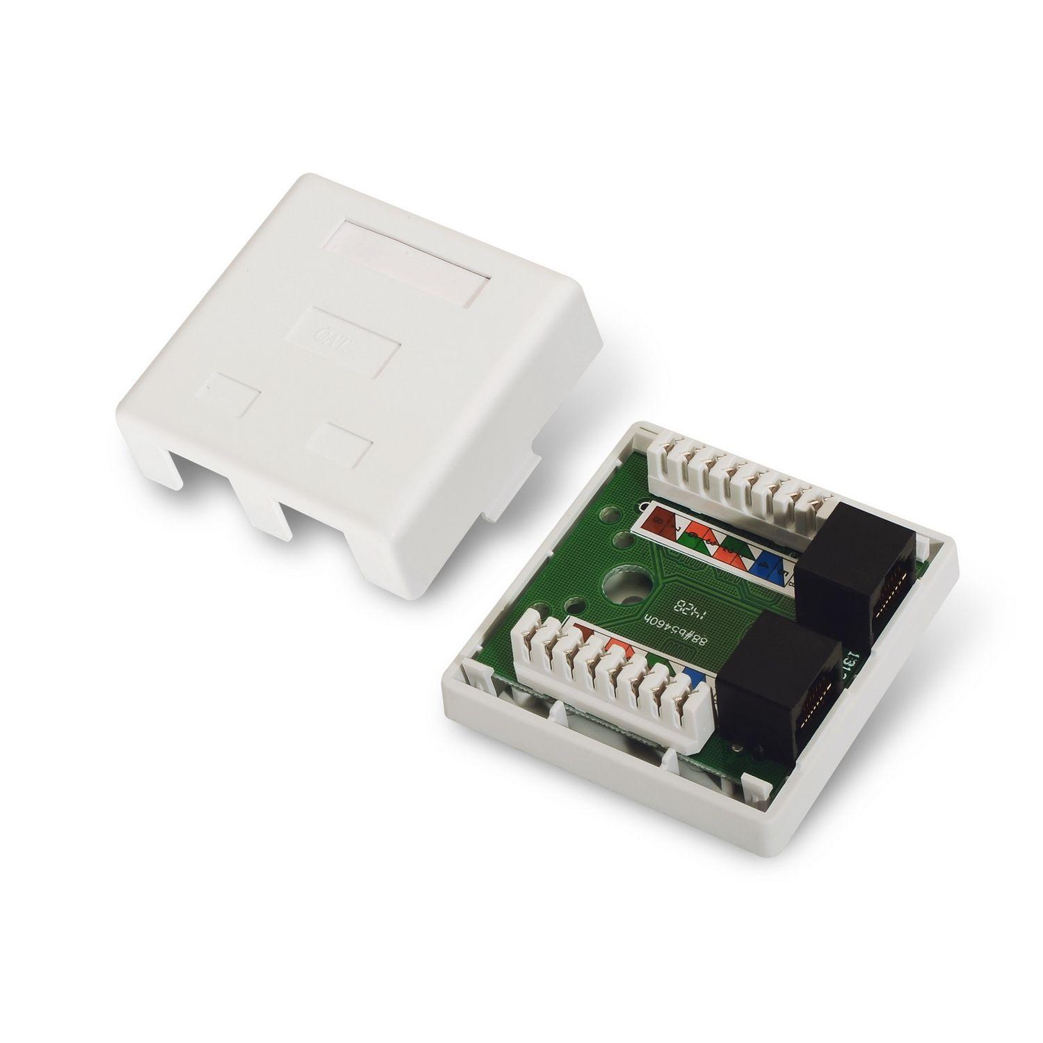 Roseta de Superfície RJ45 AISENS A139-0302 (Branco), miniatura 3
