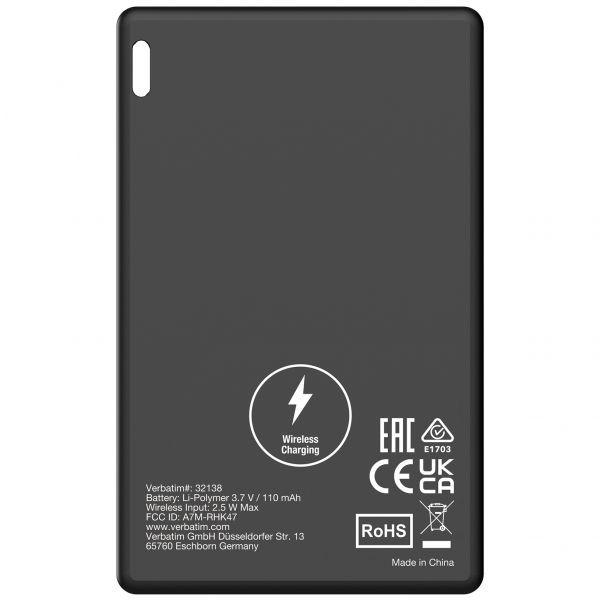 Localizador Bluetooth VERBATIM My Finder Card (110 mAh - 1440 h - iOS - Preto e Prateado), miniatura 5