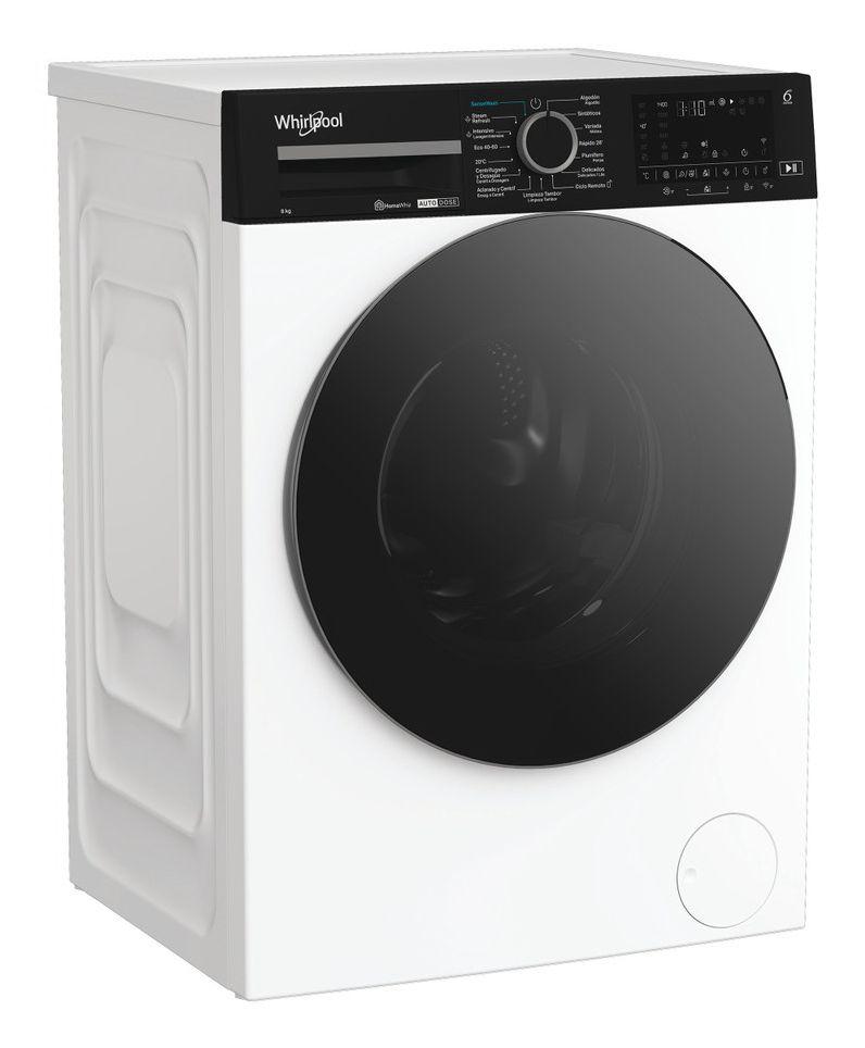 Máquina de Lavar Roupa Independente WHIRLPOOL WPM87WADSSPT (1400 RPM - B - 47 l - Preto/Branco)