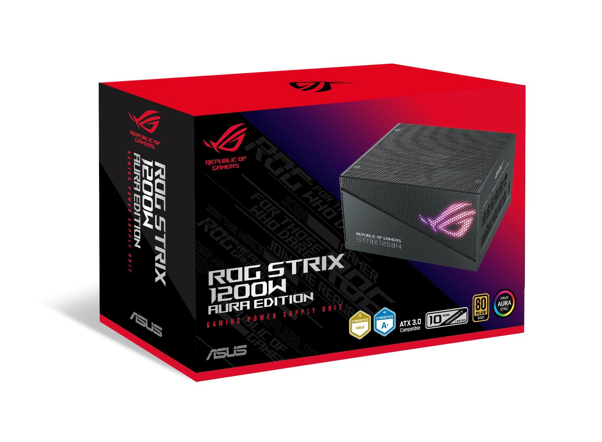 Fonte de Alimentação ASUS ROG Strix 1200W Gold Aura Edition (ATX - 1200 W - 80 PLUS Gold - Preto), miniatura 10