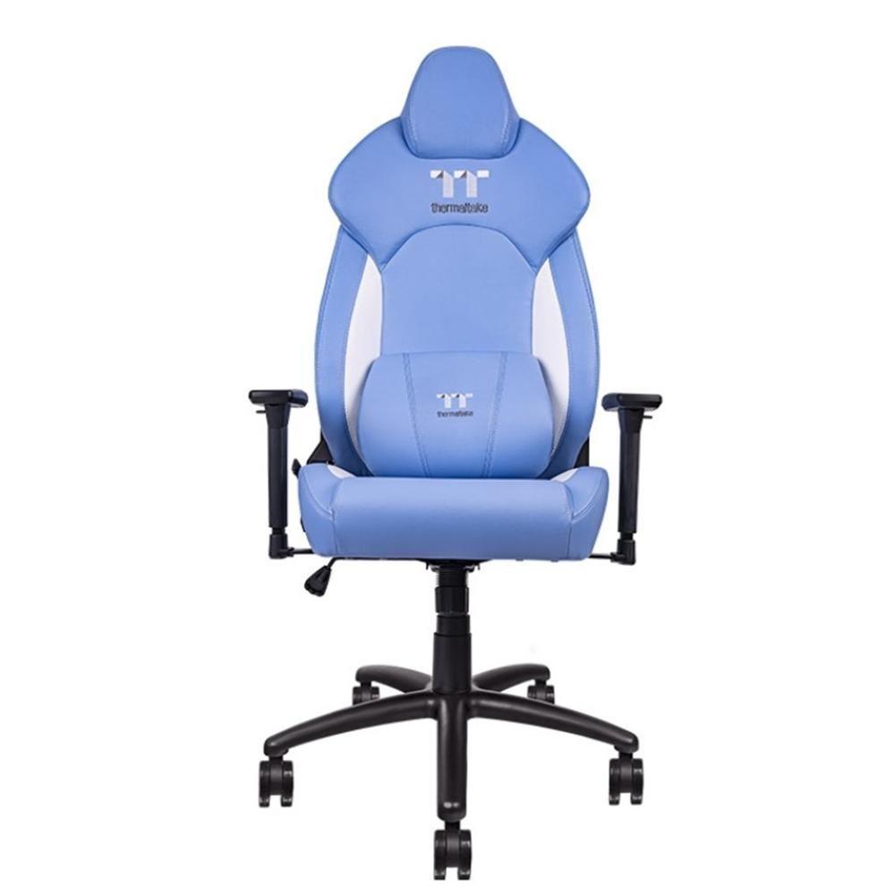 Cadeira Gaming THERMALTAKE V Comfort (150 kg - 57 cm - PVC - Azul/Branco)