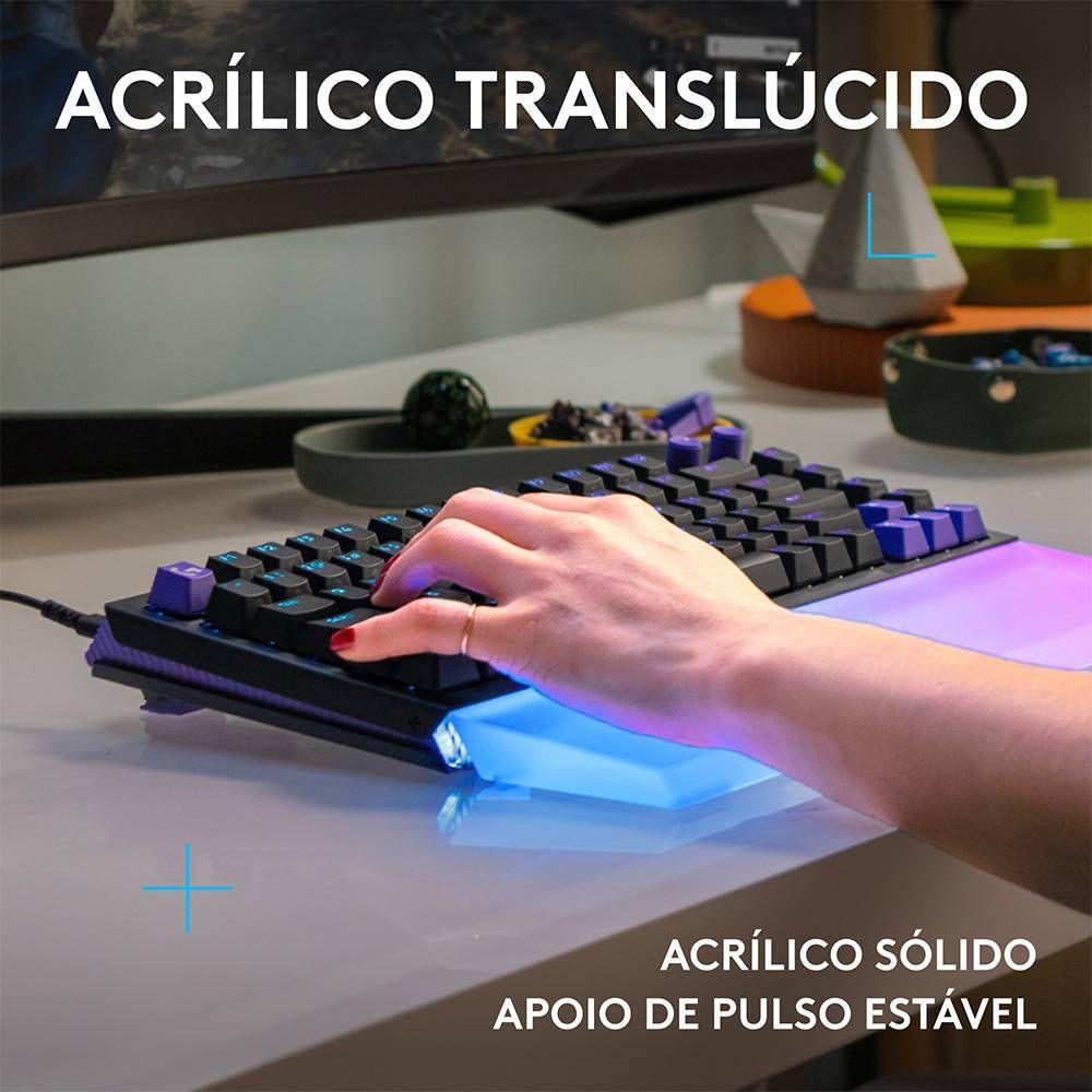 Apoio de Pulso para Teclado LOGITECH G512 X PALM REST 98 (Teclado Logitech G512 X 98 - Transparente) — miniatura 3